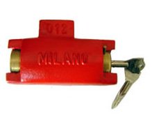 Cadeado de chão Milano com tetra chave
